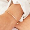 Titanium steel gold plated round chain bracelet Bracelets 11 Titanium steel gold plated round chain bracelet Bracelets 11