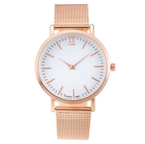Vansvar fashion brand silver and gold mesh band creative marble wristwatch casual women quartz watches gift relogio feminino watches 12