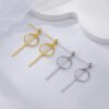 Ins Simple Style S925 Sterling Silver Geometric Circle Earrings Earrings 12