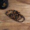 Natural Stone Bracelet Fashion Tiger Eyes Men Minimalist Beaded Bracelets 22