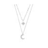 Creative Retro Simple Moon Love Pendant Necklace Necklaces 8