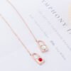 Titanium Steel Necklace Female Love Key Rose Gold Clavicle Chain One Multi-Band Jewelry Necklaces 13 Titanium Steel Necklace Female Love Key Rose Gold Clavicle Chain One Multi-Band Jewelry Necklaces 13