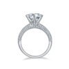 S925 Silver Plated White Gold Moissanite Diamond Ring For Women Rings 9
