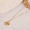 18k Gold Plating Rose Pendant Jewelry Beautiful Rose Flowers Necklaces 10