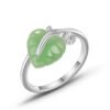Temperament Heart-shaped Leaf Ring Female Elegant Bracelet Rings 10 Temperament Heart-shaped Leaf Ring Female Elegant Bracelet Rings 10