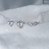 Small Wing Ear Bone Nail Love Heart Zircon Earrings Earrings 8 Small Wing Ear Bone Nail Love Heart Zircon Earrings Earrings 8