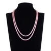 Fashion Cuban Chain Women’s Gold Plated Zircon Jewelry Necklaces 18