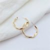Mosquito Coil Irregular Metal Earrings Circle Ear Clip Without Hole Earrings 13