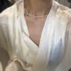 Handmade Type Highlight Pearl Clavicle Necklace Retro Necklaces 7