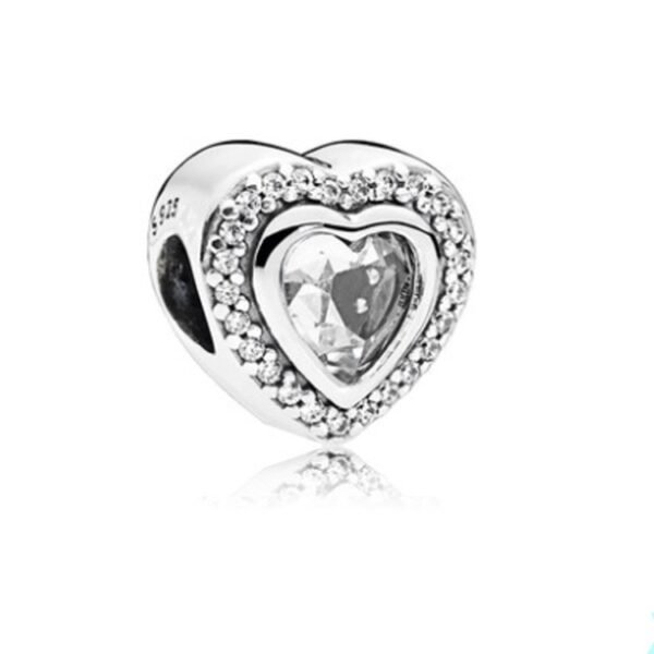 S925 Silver Beads Silver Beaded White Epoxy Nipple Accessories 9