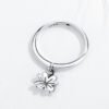 Tongzhe S925 Sterling Silver Explosion Flower Ring Rings 9