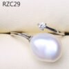Platinum Moon Design Natural Baroque Pearl Ring Rings 15 Platinum Moon Design Natural Baroque Pearl Ring Rings 15