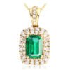 Plated 18k Yellow Gold Color Fashion Emerald Gemstone Simulation Accessories 11 Plated 18k Yellow Gold Color Fashion Emerald Gemstone Simulation Accessories 11