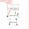 Colorful Tassel Chain Multilayer Pendant Necklace Necklaces 9