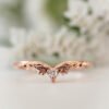 European And American Rose Gold Plated Engagement Ring Rings 13