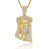 Jesus Head Hip Hop Pendant Real Gold Plating Street Necklace Necklaces 14 Jesus Head Hip Hop Pendant Real Gold Plating Street Necklace Necklaces 14