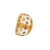 Stainless Steel Jewelry Popular Ring Flower Of Life Golden Steel Color Hollow Ring Rings 9