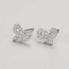 S925 Silver Diamond Bow Stud Earrings Earrings 11