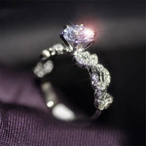 Ring Female Flash Diamond Row Diamond Japanese And Korean Trendy Simple Fashion Rings