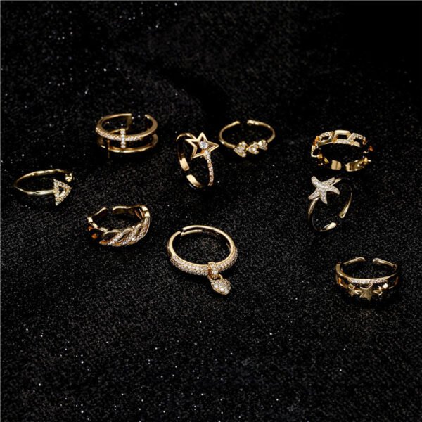 Women’s Real Gold Electroplated Copper Micro-set Jewelry Accessories 7