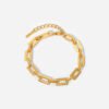 18K Gold-plated Square Chain Bracelet Bracelets 11