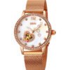 Rose Gold Luminous Watch With Mother-of-pearl Face And Diamonds watches 14 Rose Gold Luminous Watch With Mother-of-pearl Face And Diamonds watches 14