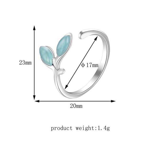 Korean Version Of Simple Temperament Wild New Leaf Alloy Accessories 7