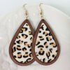 Leopard Print Horsehair Cowhide Earrings Europe And America Earrings 14