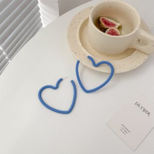 Needle Earrings Korea Ins Temperament Earrings Candy Color Love Acrylic Earrings Earrings