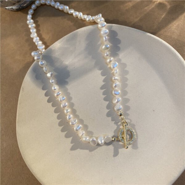 Freshwater Pearl Smiley Love Pendant Necklaces 12
