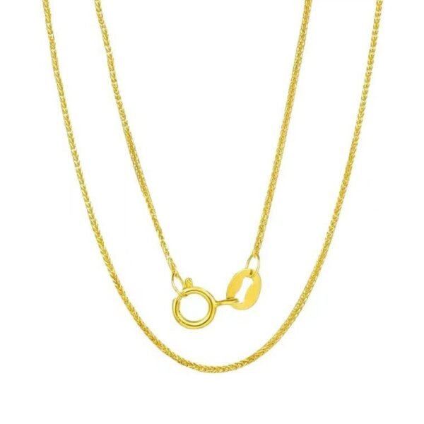 Jewelry 18K Gold Necklace Yellow Gold Rose Gold White Gold Necklaces 7