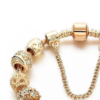 New Large-hole Bead Bracelet Gold Diamond Color-retaining Gold-plated Women’s Bracelet Bracelets 18