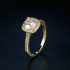 Zircon micro-plated white gold ring Rings 22