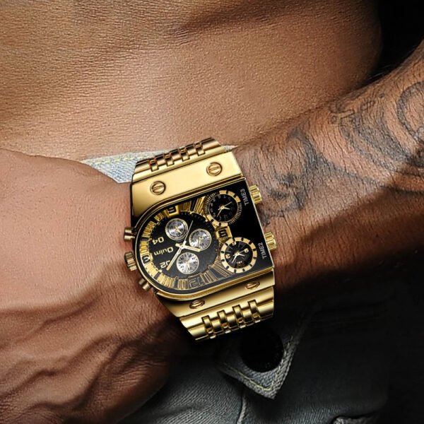 Luminous Men’s Watch Steel Band Casual Gold watches 7
