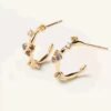 Women’s Gold-plated S925 Stud Earrings Earrings 18 Women’s Gold-plated S925 Stud Earrings Earrings 18
