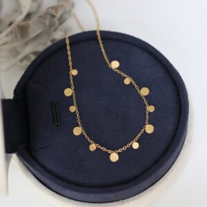 Super Beautiful Spotted Clavicle Chain Geometric Circle Accessories