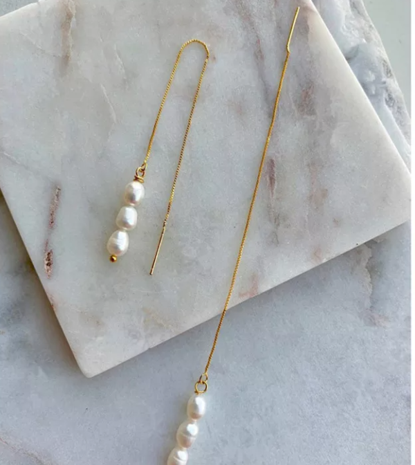 Real Gold Earline Natural Freshwater Pearl Earrings Earrings 8