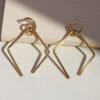 Metal line geometric earrings Earrings 11