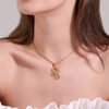 Gold Scorpion Necklace Personality Metal Hollow Sweater Chain Necklaces 9