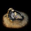 Ring Female Black Gold Purple Zircon Rings 9 Ring Female Black Gold Purple Zircon Rings 9