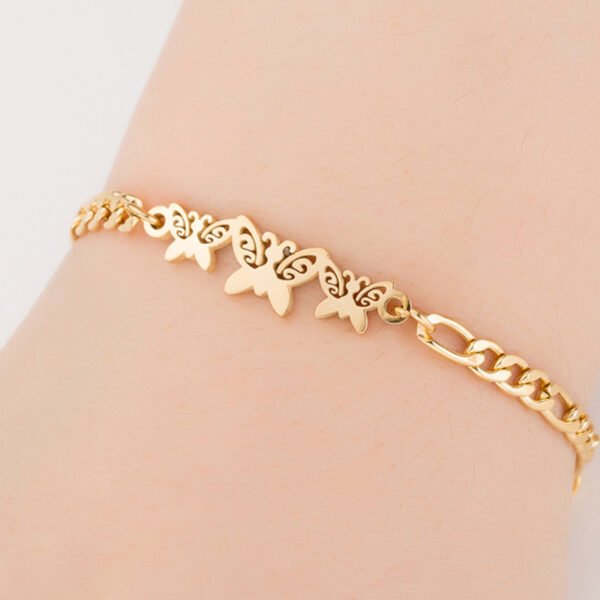 Gold Color Charms Bracelet Femme Stainless Steel Women Jewelry Lucky Origami Elephant Bracelets Friendship Gifts Earrings 7