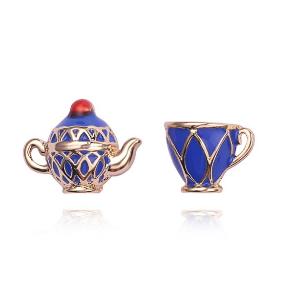 New Fashion Style Cute Personality Alloy Teacup Set Earrings Earrings 7