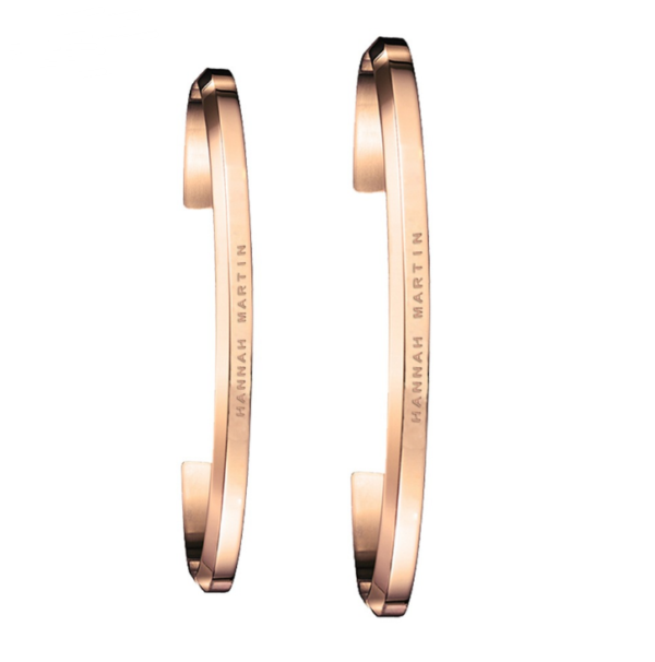 Vacuum Plating Jewelry Bracelet Rose Gold Stainless Steel U-Shaped Men and Women Bracelet Bracelets 4