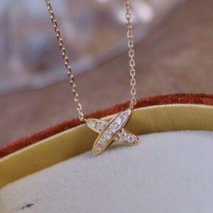 Artistic All-match Letters S925 Sterling Silver Gold-plated Necklace Necklaces