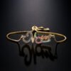 Gold Bracelet Personalized Color Zirconium MOM Jewelry Gift Bracelets 10