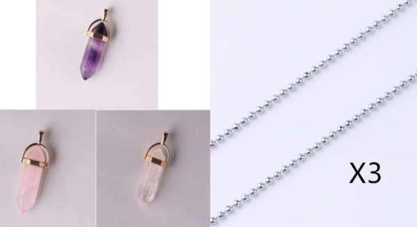 Gold Plated Buckle Hexagon Post Necklace Pendant Bracelets 12