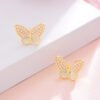 European And American Fashion Earrings Popular Butterfly Pearl Earrings Women Earrings 14