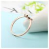 Rose Gold Color Mini Star Cute Moon Open Ring for Women Cubic Zirconia Crystal Bague Jewelry Rings 11