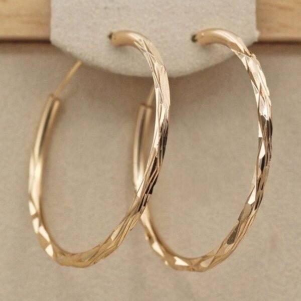 18k gold plated hoop earrings Earrings 3