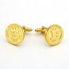 Men’s Gold Bitcoin Cufflinks Spot Business Accessories 11